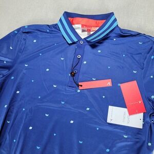 Redvanly Golf Polo Shirt Mens XL Blue Langham Mazarine PUREpoly Athletic Luxury
